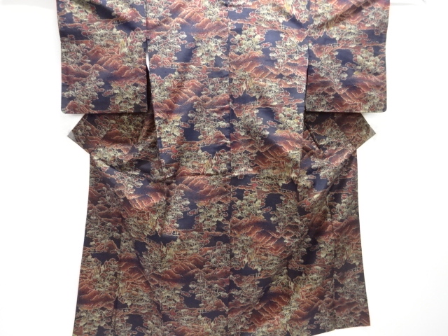 Japanese Kimono / Tsumugi Omeshi Silk